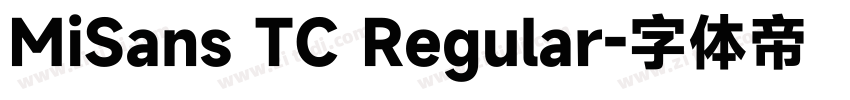 MiSans TC Regular字体转换